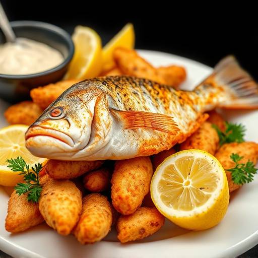 Un cliente disfrutando de un plato de pescado frito andaluz, con una selecci&oacute;n de boquerones, calamares y gambas